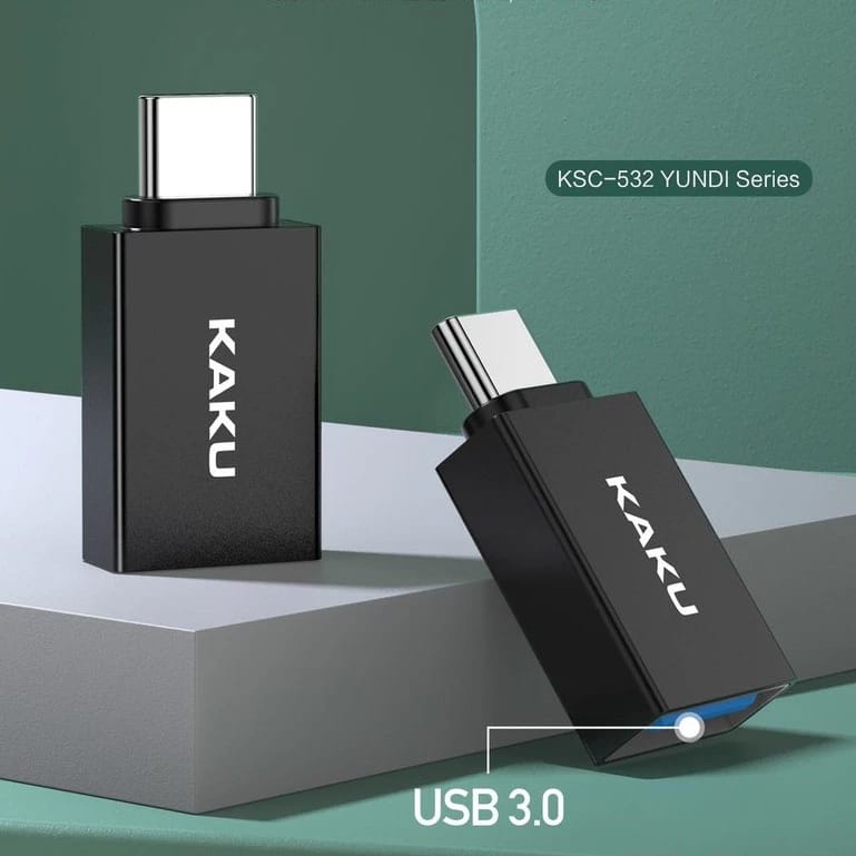 Kaku Type-C OTG Adapter, Black, KSC-532 YUNDI