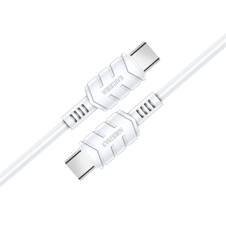 Kaku KSC-710 KUGE Type-C to Type-C Fast Charging Data Cable (1.2M), White