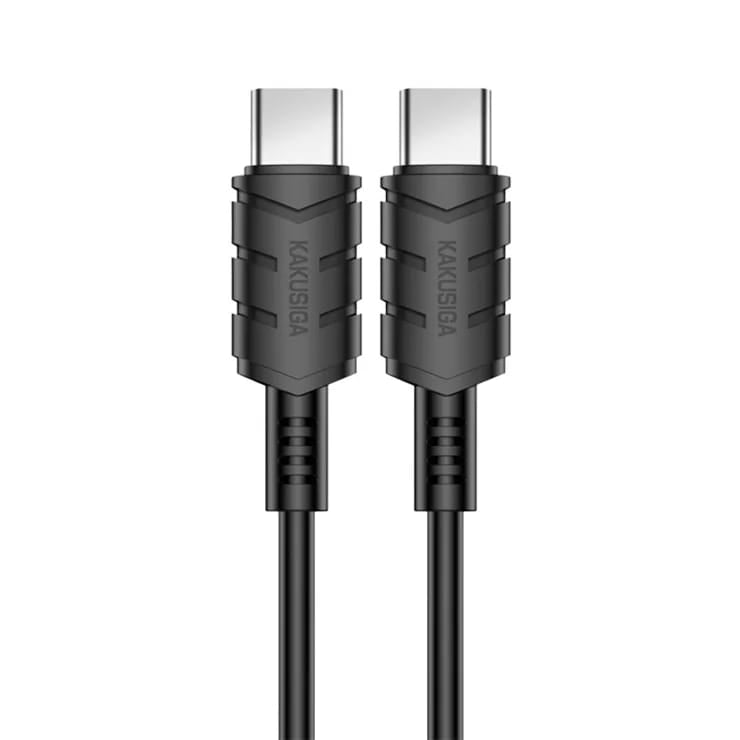 Kaku KSC-710 KUGE Type-C to Type-C Fast Charging Data Cable (1.2M), Black
