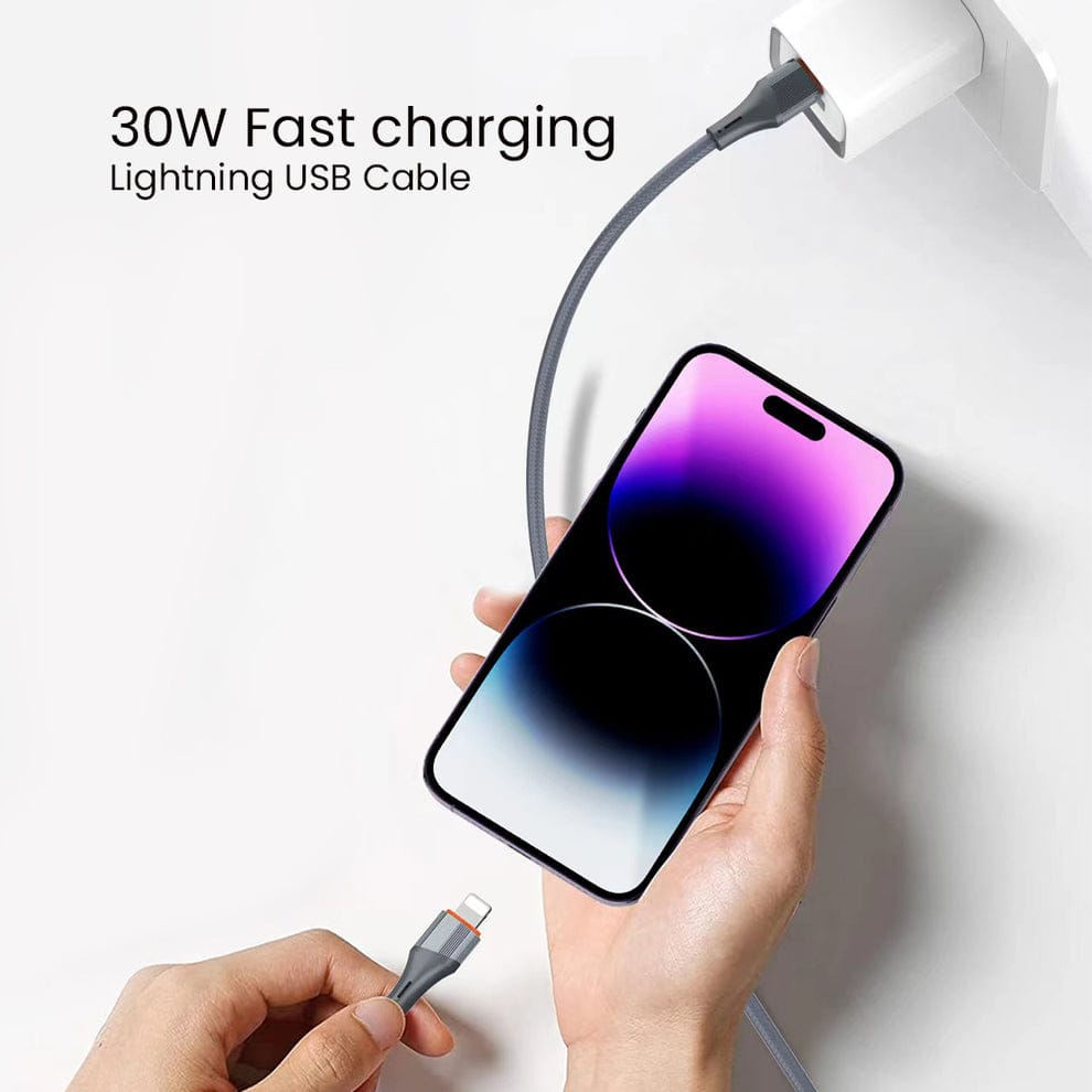 SEEKEN SC-1004 USB TO LIGHTNING CABLE-WHT