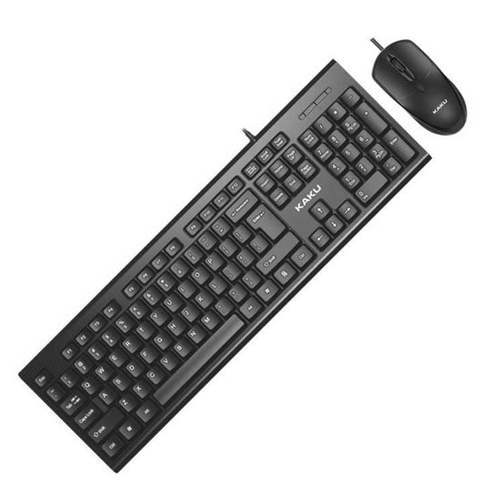 Kaku Usb Wired Keyboard And Mouse Set, Black, KSC-502 MINGJIAN