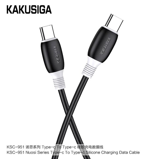 Kaku KSC-951 NUOSI PD60W Sillicone fast charging data Cable (Type-C to Type-C),